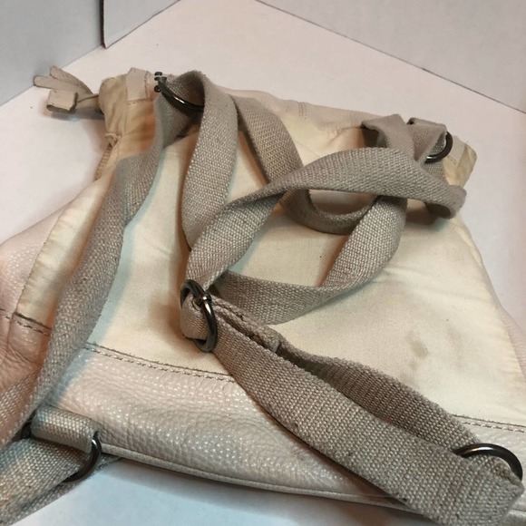 The Sak White Leather Backpack Studded Satchel Bag - Picture 8 of 9